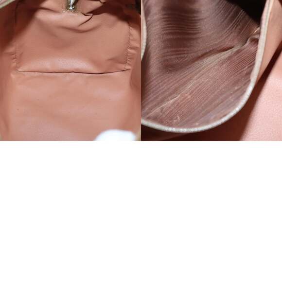 CELINE Macadam Canvas Hand Bag Pvc Leather Brown Gold - Picture 12 of 12